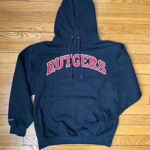 Vintage Jansport Rutgers Black Hoodie Small